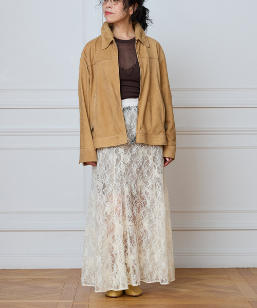 IENA LA BOUCLE(イエナラブークル)の「IENA LA BOUCLE Lace on Lace スカート(スカート・レディース・ホワイト・FREE)」の10枚目の写真