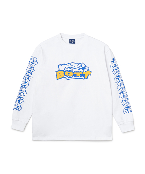BOTT(ボット)の「BoTT / ボット Bottweiler L/S Tee(Tシャツ/カットソー・メンズ・ホワイト/イエロー・MEDIUM/LARGE/X-LARGE)」の1枚目の写真