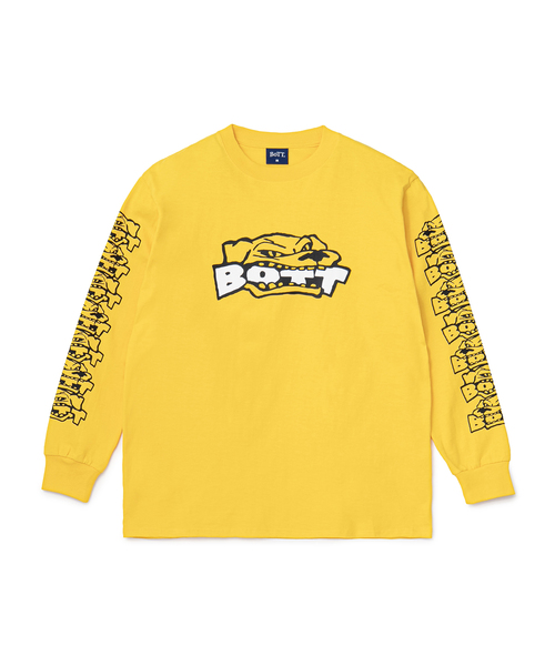 BOTT(ボット)の「BoTT / ボット Bottweiler L/S Tee(Tシャツ/カットソー・メンズ・ホワイト/イエロー・MEDIUM/LARGE/X-LARGE)」の2枚目の写真