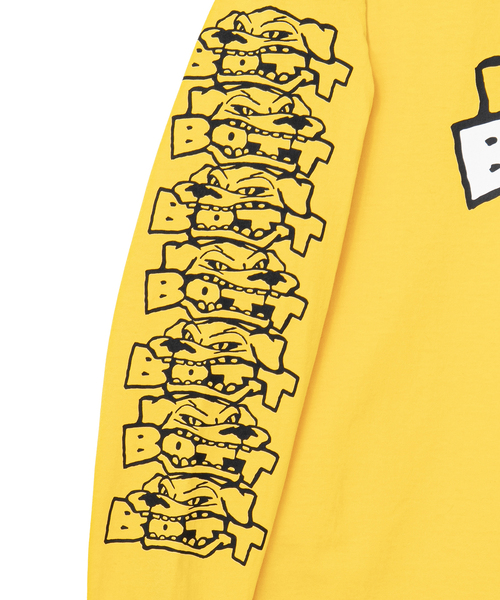 BOTT(ボット)の「BoTT / ボット Bottweiler L/S Tee(Tシャツ/カットソー・メンズ・ホワイト/イエロー・MEDIUM/LARGE/X-LARGE)」の6枚目の写真