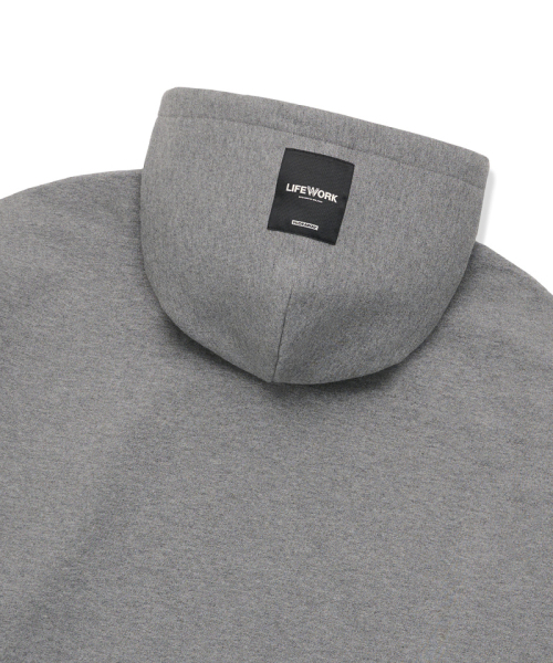 LIFE WORK（ライフワーク）の「ユニセックス) ブームボックス ヒップドッグ アップリケ フード Tシャツ（パーカー・レディース・ブラック/ライトグレー/カーキ・MEDIUM/SMALL/LARGE）」の6枚目の写真