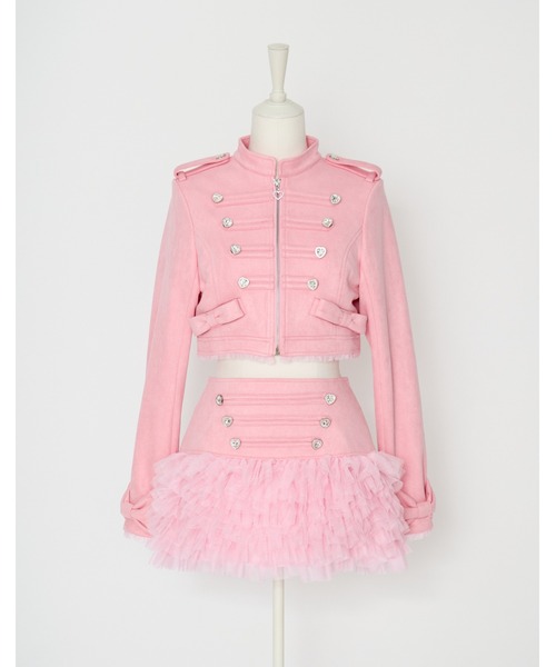 AVENCHUMU(アバンチュウム)の「Heart bijou napoleon tulle skirt(スカート・レディース・ピンク/ホワイト/ブラック・FREE/XS)」の18枚目の写真