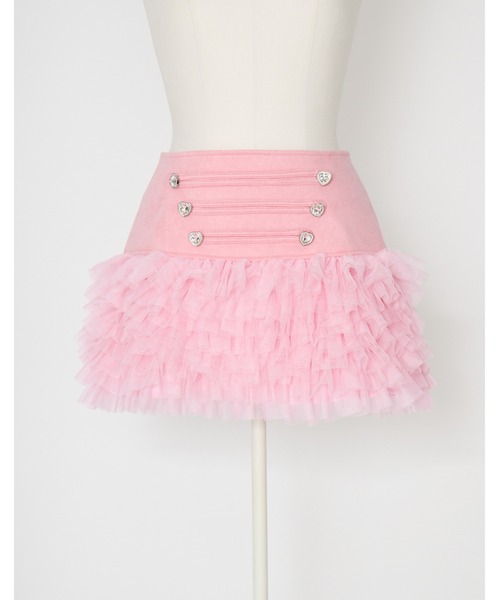 AVENCHUMU(アバンチュウム)の「Heart bijou napoleon tulle skirt(スカート・レディース・ピンク/ホワイト/ブラック・FREE/XS)」の19枚目の写真