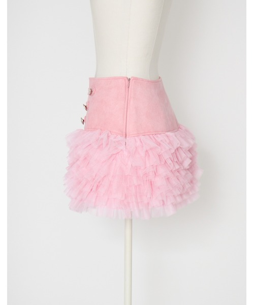 AVENCHUMU(アバンチュウム)の「Heart bijou napoleon tulle skirt(スカート・レディース・ピンク/ホワイト/ブラック・FREE/XS)」の20枚目の写真