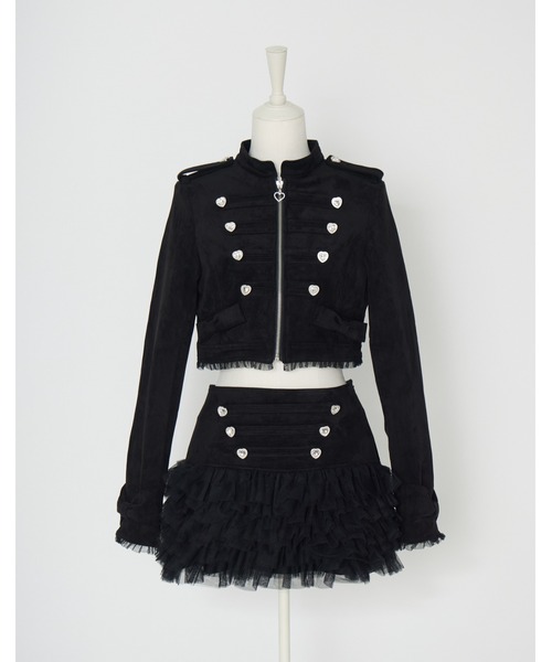 AVENCHUMU(アバンチュウム)の「Heart bijou napoleon tulle skirt(スカート・レディース・ピンク/ホワイト/ブラック・FREE/XS)」の9枚目の写真