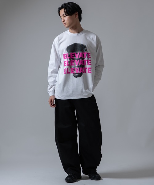 SIDEWAY STANCE(サイドウェイスタンス)の「【SIDEWAY STANCE】ポートレイトアソート 長袖Tシャツ(Tシャツ/カットソー・メンズ・ブラック/ライトグレー/ブルー系1/ブラック系1/ホワイト/ホワイト系1・SMALL/X-LARGE/LARGE/MEDIUM)」の19枚目の写真