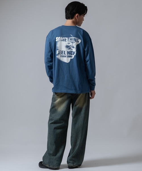 SIDEWAY STANCE(サイドウェイスタンス)の「【SIDEWAY STANCE】ポートレイトアソート 長袖Tシャツ(Tシャツ/カットソー・メンズ・ブラック/ライトグレー/ブルー系1/ブラック系1/ホワイト/ホワイト系1・SMALL/X-LARGE/LARGE/MEDIUM)」の8枚目の写真