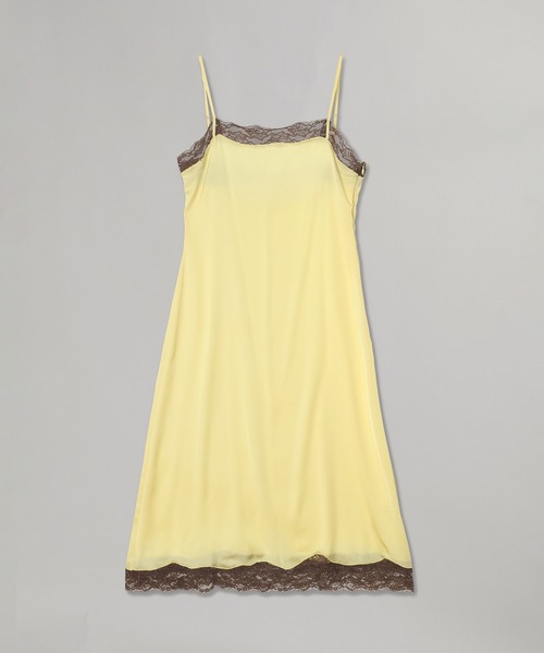 forget-me-nots(フォーゲットミーノッツ)の「SATIN LACE ONE PIECE FMN-26SS-OP-001(ワンピース・レディース・ブラウン/イエロー/レッド・FREE)」の2枚目の写真