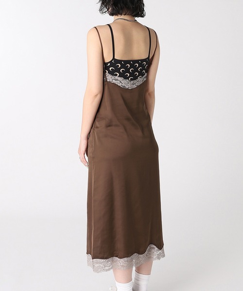 forget-me-nots(フォーゲットミーノッツ)の「SATIN LACE ONE PIECE FMN-26SS-OP-001(ワンピース・レディース・ブラウン/イエロー/レッド・FREE)」の7枚目の写真