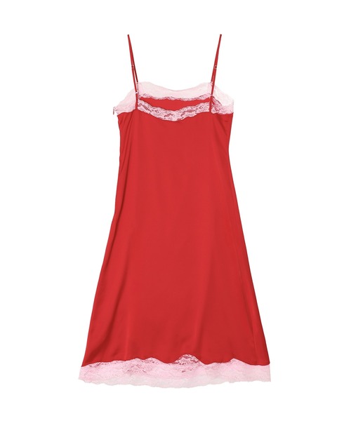forget-me-nots(フォーゲットミーノッツ)の「SATIN LACE ONE PIECE FMN-26SS-OP-001(ワンピース・レディース・ブラウン/イエロー/レッド・FREE)」の18枚目の写真