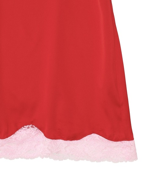 forget-me-nots(フォーゲットミーノッツ)の「SATIN LACE ONE PIECE FMN-26SS-OP-001(ワンピース・レディース・ブラウン/イエロー/レッド・FREE)」の21枚目の写真