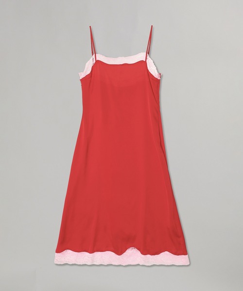 forget-me-nots(フォーゲットミーノッツ)の「SATIN LACE ONE PIECE FMN-26SS-OP-001(ワンピース・レディース・ブラウン/イエロー/レッド・FREE)」の17枚目の写真