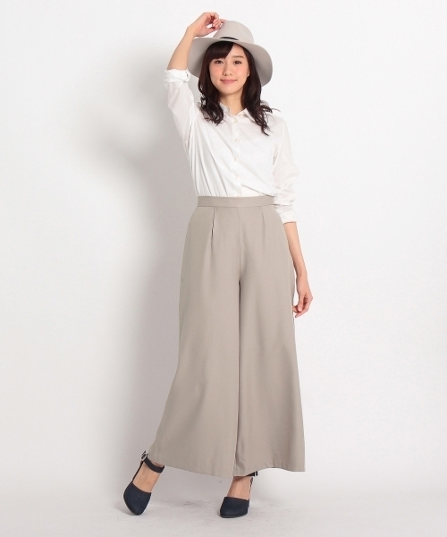 grove(グローブ)の「スラブワイドパンツ(その他パンツ・レディース・ベージュ/ブルー・03/02)」の9枚目の写真