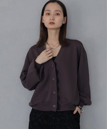 &g'aime（アンジェム）の「【&ｇ'aime 】レースレイヤードカーディガン　Lace Layered Cardigan（カーディガン/ボレロ）」