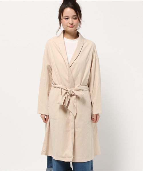 Chico（チコ）の「【who's who Chico】ショールカラーコート（その他アウター・レディース・ブルー/ライトベージュ/ベージュ・FREE）」の4枚目の写真