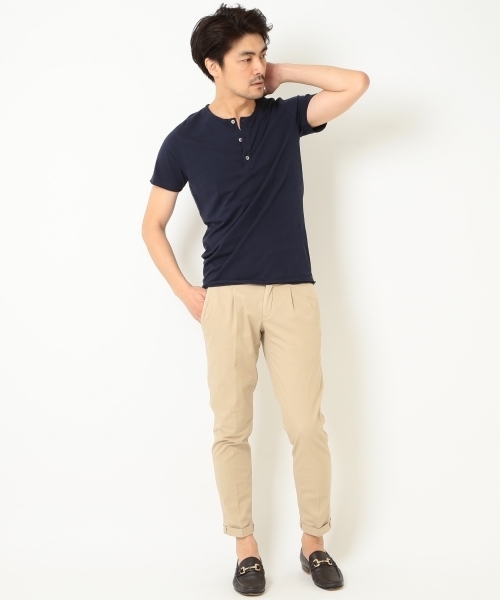 BRILLA per il gusto(ブリッラペルイルグースト)の「◇VERTO / カットオフ ヘンリー(Tシャツ/カットソー・メンズ・ホワイト/ネイビー/グレー・X-SMALL/LARGE/SMALL/MEDIUM)」の7枚目の写真