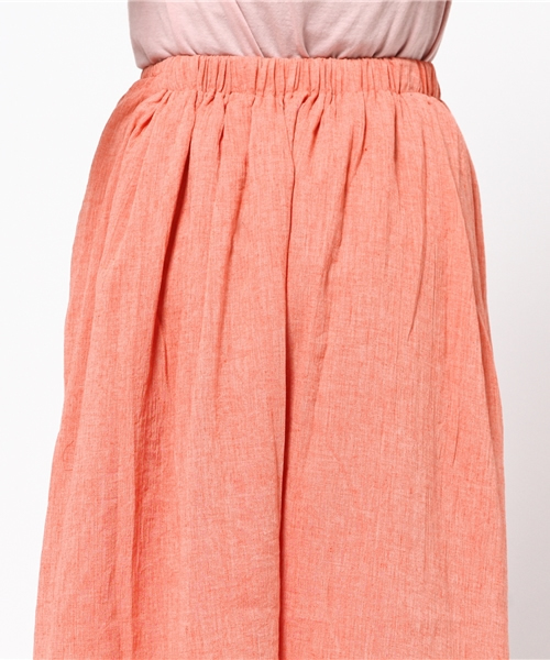 ikka(イッカ)の「コットンリネンタックスカート(スカート・レディース・クリアレッド/ブルー・LARGE/MEDIUM)」の7枚目の写真