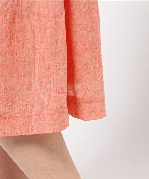 ikka(イッカ)の「コットンリネンタックスカート(スカート・レディース・クリアレッド/ブルー・LARGE/MEDIUM)」の8枚目の写真