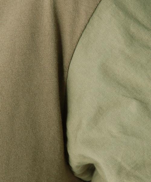 Another Edition（アナザーエディション）の「バルーンパフスリーブTシャツ/AEBFC  バルーンPUFF SSL T◆（Tシャツ/カットソー・レディース・オフホワイト/オリーブ・FREE）」の15枚目の写真