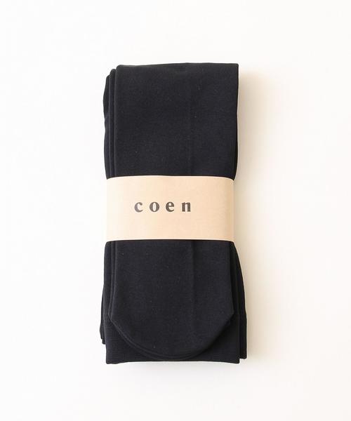 coen(コーエン)の「裏起毛タイツ(タイツ/ストッキング・レディース・ブラック・FREE)」の1枚目の写真