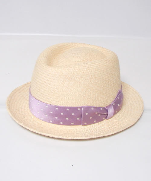 WACKO MARIA（ワコマリア）の「WACKO MARIA THR-01 ＜PANAMA NATURAL/DOTS＞（ハット・メンズ・ブラック/ターコイズブルー/ネイビー/ブルー系その他/パープル/ライトパープル/ピンク/ライトピンク/レッド・MEDIUM）」の6枚目の写真