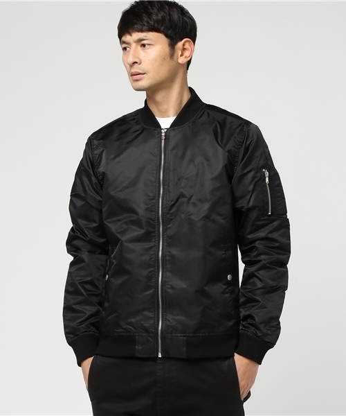 VENCEEXCHANGE（ヴァンスエクスチェンジ）の「ナイロンMA-1                        （MA-1・メンズ・ダークグリーン/ブルー/ブラック・LARGE/MEDIUM）」の4枚目の写真