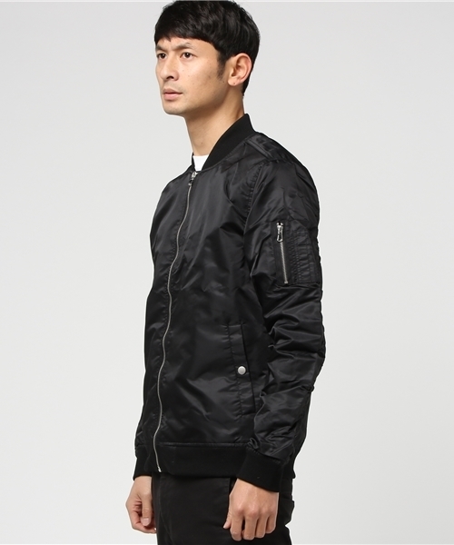 VENCEEXCHANGE（ヴァンスエクスチェンジ）の「ナイロンMA-1                        （MA-1・メンズ・ダークグリーン/ブルー/ブラック・LARGE/MEDIUM）」の5枚目の写真