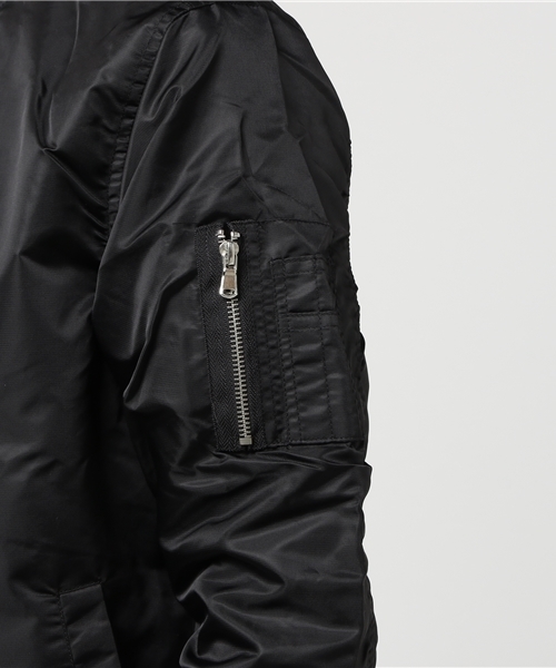 VENCEEXCHANGE（ヴァンスエクスチェンジ）の「ナイロンMA-1                        （MA-1・メンズ・ダークグリーン/ブルー/ブラック・LARGE/MEDIUM）」の10枚目の写真