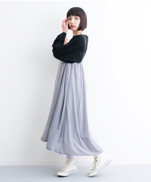 MERLOT | レースシフォンキャミワンピース4878(ワンピース)