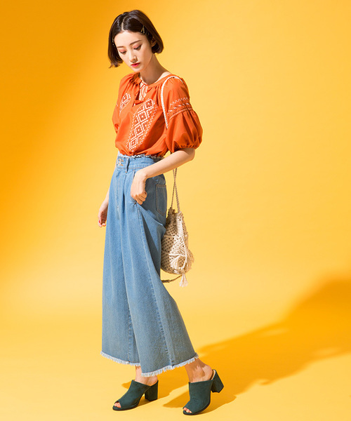 WEGO（ウィゴー）の「WEGO/コットン巾着ショルダーバッグ（ショルダーバッグ・レディース・ブラック/ピンク/ホワイト・FREE）」の13枚目の写真