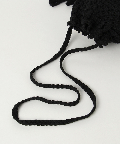 WEGO（ウィゴー）の「WEGO/コットン巾着ショルダーバッグ（ショルダーバッグ・レディース・ブラック/ピンク/ホワイト・FREE）」の10枚目の写真