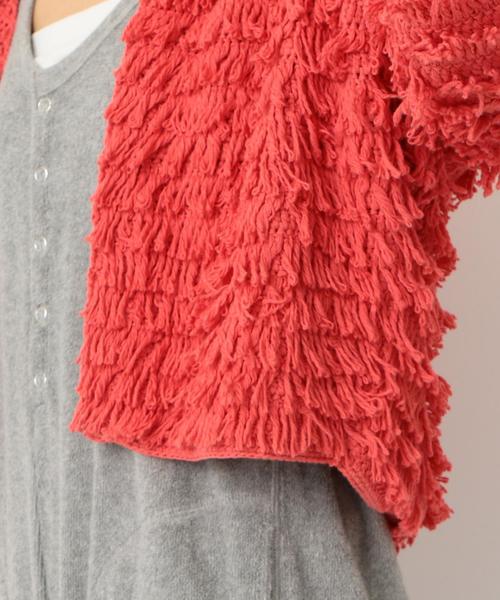 Another Edition(アナザーエディション)の「ループヤーンカーディガンSS ◆(カーディガン/ボレロ・レディース・オフホワイト/ブラック/オレンジ・FREE)」の17枚目の写真