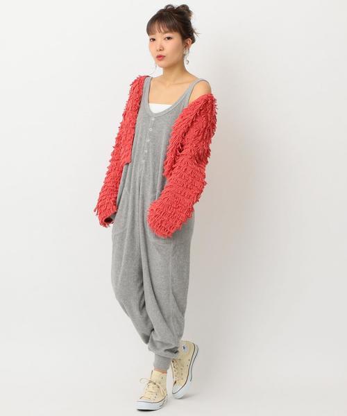 Another Edition(アナザーエディション)の「ループヤーンカーディガンSS ◆(カーディガン/ボレロ・レディース・オフホワイト/ブラック/オレンジ・FREE)」の20枚目の写真