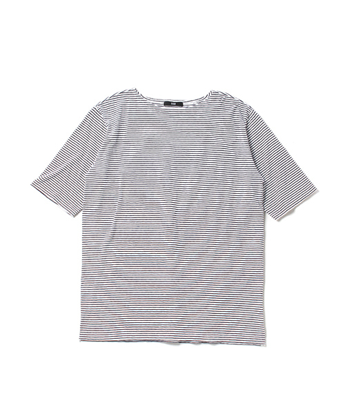 RAGS McGREGOR （ラグスマックレガー）の「BOAT NECK BORDER TEE（Tシャツ/カットソー・メンズ・ホワイト/ブラック・L/S/M）」の2枚目の写真