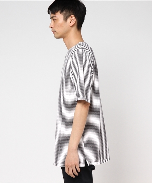 RAGS McGREGOR （ラグスマックレガー）の「BOAT NECK BORDER TEE（Tシャツ/カットソー・メンズ・ホワイト/ブラック・L/S/M）」の3枚目の写真