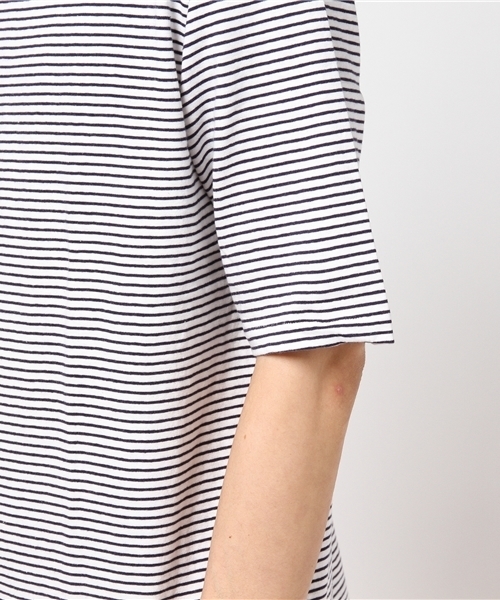 RAGS McGREGOR （ラグスマックレガー）の「BOAT NECK BORDER TEE（Tシャツ/カットソー・メンズ・ホワイト/ブラック・L/S/M）」の6枚目の写真