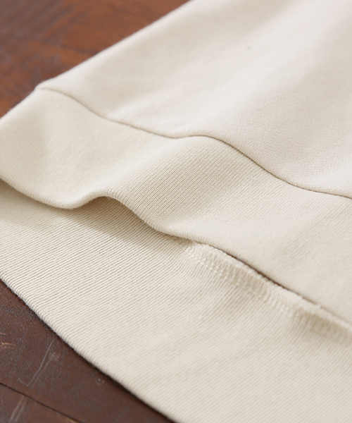 CUBE SUGAR（キューブシュガー）の「裏毛エスニッククルー（Tシャツ/カットソー・レディース・トップグレー/ナチュラル/ブラック/カーキ・M）」の8枚目の写真