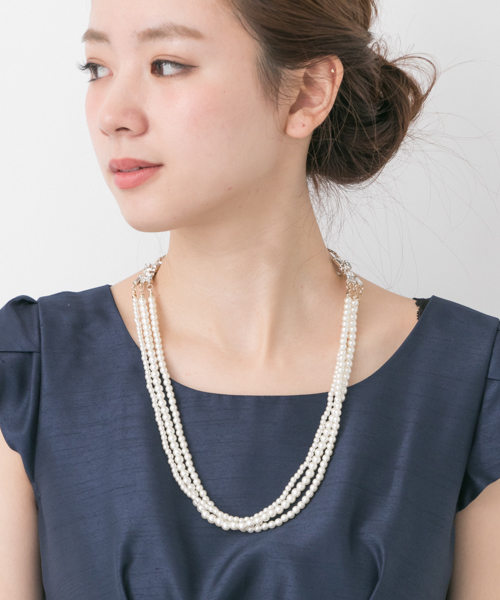 URBAN RESEARCH(アーバンリサーチ)の「COUTURE MAISON 2wayパールネックレス(ネックレス・レディース・ホワイト・ONE)」の1枚目の写真