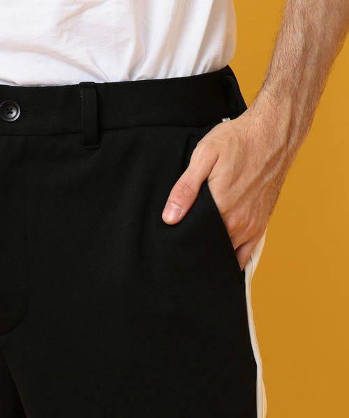 BEAUTY&YOUTH UNITED ARROWS（ビューティーアンドユースユナイテッドアローズ）の「【WEB限定】 by ジャージ ライン テーパードパンツ（その他パンツ・メンズ・ネイビー/ブラック/その他・LARGE/MEDIUM/SMALL）」の22枚目の写真