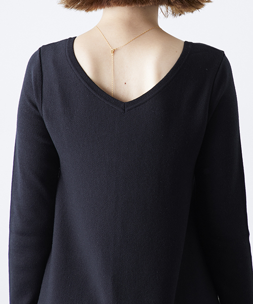 STUDIOUS（ステュディオス）の「Ａラインフレアニットワンピース（ワンピース・レディース・ブラック/ベージュ/バーガンディー/グリーン/ブラウン/グレー・FREE）」の16枚目の写真