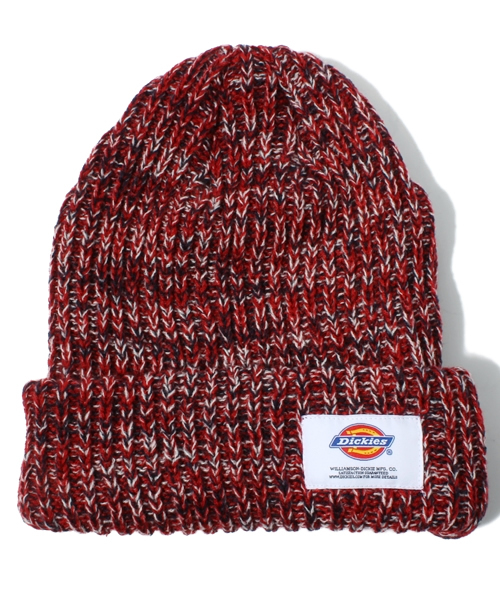 Dickies（ディッキーズ）の「DKミックスニットキャップ（ニットキャップ/ビーニー・メンズ・ブラック/ネイビー/キャメル/レッド・FREE）」の4枚目の写真