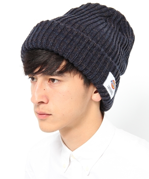 Dickies（ディッキーズ）の「DKミックスニットキャップ（ニットキャップ/ビーニー・メンズ・ブラック/ネイビー/キャメル/レッド・FREE）」の8枚目の写真