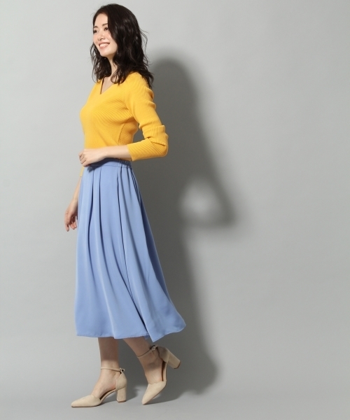 Andemiu（アンデミュウ）の「バックアクセリブプルオーバー786042（ニット/セーター・レディース・ネイビー/オフホワイト/ピンク/イエロー/その他・FREE）」の10枚目の写真