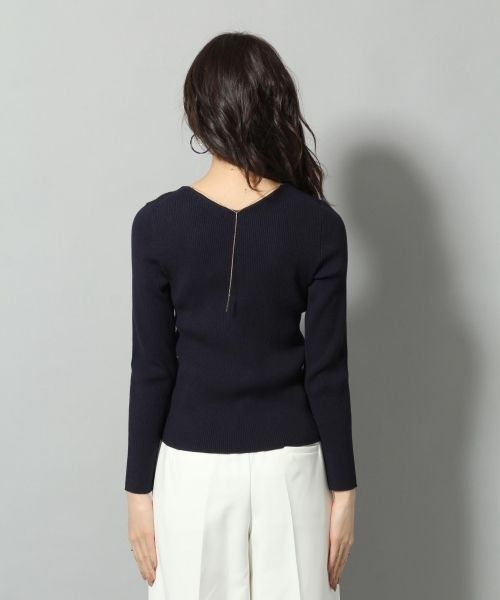 Andemiu（アンデミュウ）の「バックアクセリブプルオーバー786042（ニット/セーター・レディース・ネイビー/オフホワイト/ピンク/イエロー/その他・FREE）」の21枚目の写真