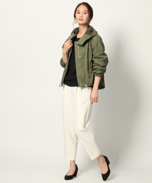 GLOBAL WORK（グローバルワーク）の「スカシアミチュニックプルオーバー/778854（ニット/セーター・レディース・ネイビー/グレー/ホワイト/ライトグリーン・MEDIUM/LARGE）」の11枚目の写真