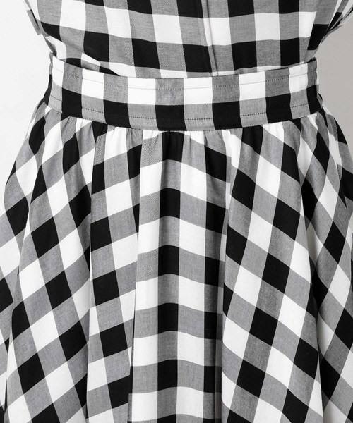 RIVE DROITE(リヴドロワ)の「【洗える】トロミチェックイレヘムスカート(スカート・レディース・ホワイト×ブラック/ホワイト×ピンク・FREE)」の13枚目の写真