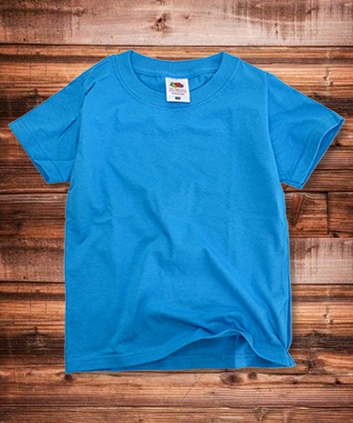 FRUIT OF THE LOOM(フルーツオブザルーム)の「フルーツ・オブ・ザ・ルーム 無地 半袖 Tシャツ キッズ(Tシャツ/カットソー・キッズ・ホワイト/ブラック/杢グレー/グリーン/ロイヤルブルー/ピンク/レッド/ネイビー/ブルー系その他/パープル/イエロー/オレンジ・90/100/110/120/130/140/150)」の7枚目の写真