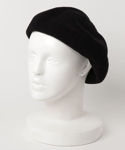 KOBE LETTUCE（コウベレタス）の「春夏も小物プラスでコーデをランクアップ！サマーニット素材ベレー帽/レディース/帽子[J503]神戸レタス（ハンチング/ベレー帽・レディース・グレー/ライトベージュ/アイボリー/ネイビー/ピンク/ブラック・FREE）」の8枚目の写真