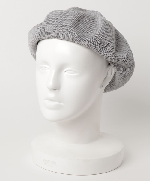 KOBE LETTUCE（コウベレタス）の「春夏も小物プラスでコーデをランクアップ！サマーニット素材ベレー帽/レディース/帽子[J503]神戸レタス（ハンチング/ベレー帽・レディース・グレー/ライトベージュ/アイボリー/ネイビー/ピンク/ブラック・FREE）」の9枚目の写真