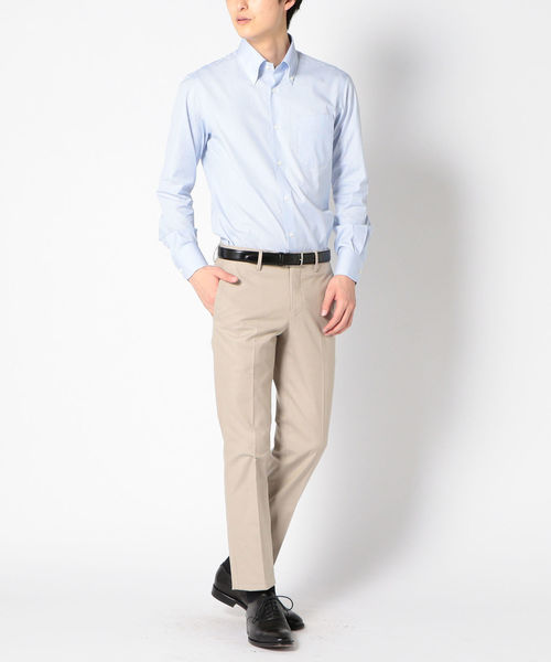 SHIPS（シップス）の「SD: バーズ・アイ ソリッド ノープリーツ パンツ（ライトブラウン）（その他パンツ・メンズ・ライトブラウン・44/46/48）」の4枚目の写真